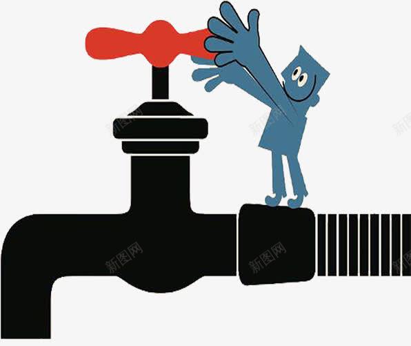 修理水龙头图标png_新图网 https://ixintu.com 修理工 卡通水龙头 水电维修 维修 维修水管