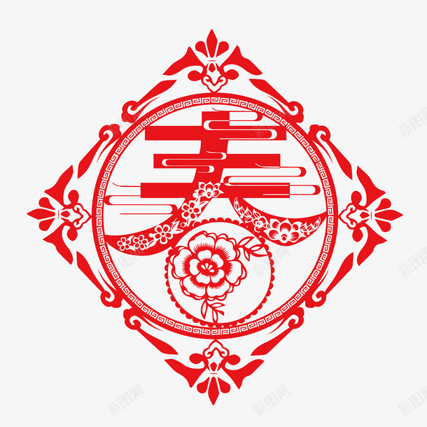 新春贺喜剪纸png免抠素材_新图网 https://ixintu.com 剪纸 新年剪纸 新春剪纸 春节剪纸