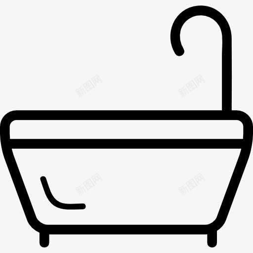 浴缸图标png_新图网 https://ixintu.com 医疗 卫生 卫生间 洗浴 淋浴