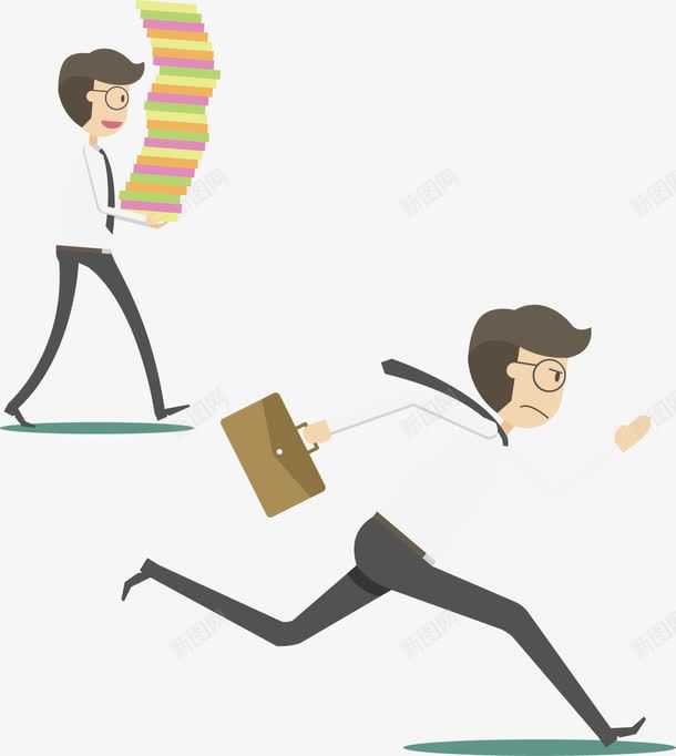 快要迟到的员工png免抠素材_新图网 https://ixintu.com 企业对员工的管理 全勤奖 公司对合作的管理 努力工作的员工 员工管理 抱着书籍的员工 良好管理制度