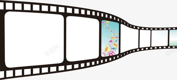 长长的电影胶卷png免抠素材_新图网 https://ixintu.com 一段 电影 系列 胶卷