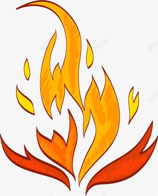 火苗火焰燃烧png免抠素材_新图网 https://ixintu.com 卡通手绘 火焰 火焰燃烧 火苗 燃烧火 燃烧着