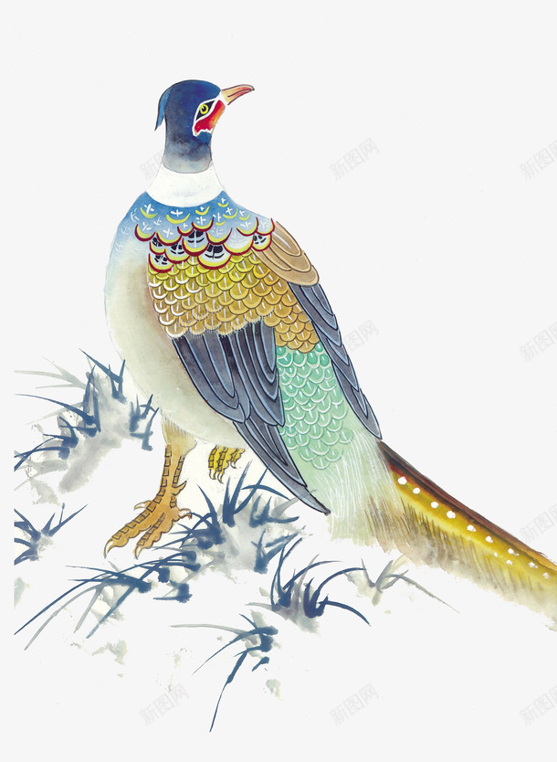 水墨鸭子国画图png免抠素材_新图网 https://ixintu.com 中国风 书画 传统 动物 古画 国画 水墨鸭子 艺术
