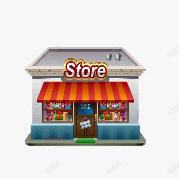 手绘卡通便利店png免抠素材_新图网 https://ixintu.com STORE png免抠图 便利店 卡通 房子 手绘 超市 零食