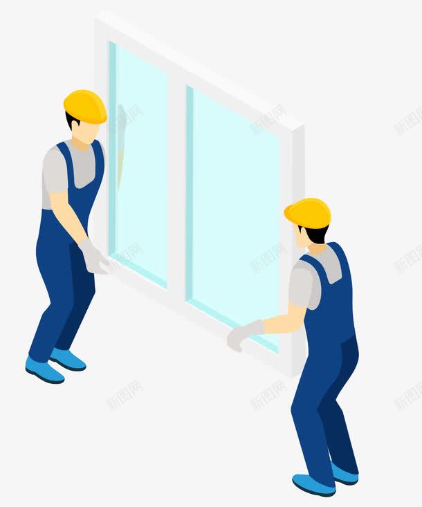 抬着窗户玻璃的男人png免抠素材_新图网 https://ixintu.com 修建 卡通 天空 屋顶 工人 建筑 建筑工人 玻璃 砖块 窗户 装修人 装修工人