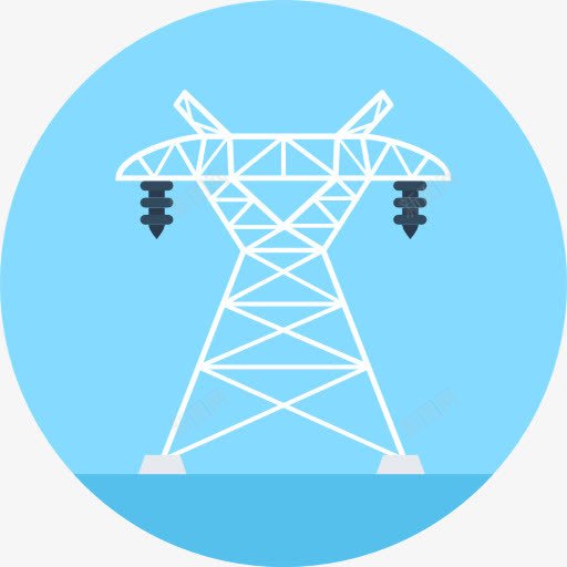 电塔图标png_新图网 https://ixintu.com 塔 工业 建筑与城市 电力 电力线 电塔 能源