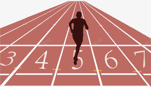 跑道png免抠素材_新图网 https://ixintu.com 人生起点 比赛专用 赛道 起跑 跑步 跑道