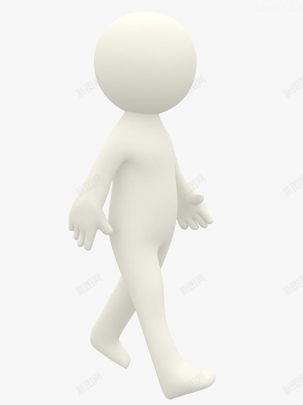 行走中的小人png免抠素材_新图网 https://ixintu.com 卡通 竞走 行走 走