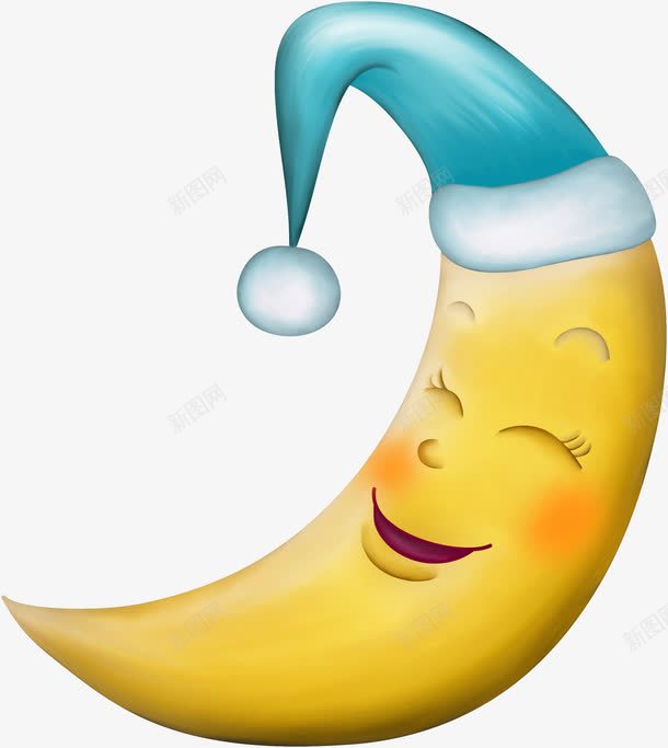 手绘弯月手绘月牙图标png_新图网 https://ixintu.com 卡通图片 卡通月牙素材 弯月图案 手绘素材 月亮图标 月牙图标