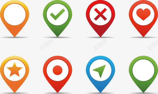 水滴坐标png免抠素材_新图网 https://ixintu.com 坐标 坐标方位 水滴造型