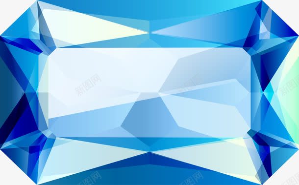 菱形宝石钻石图png免抠素材_新图网 https://ixintu.com 水晶 立体菱形块 菱形块 蓝色宝石 钻石 长方型