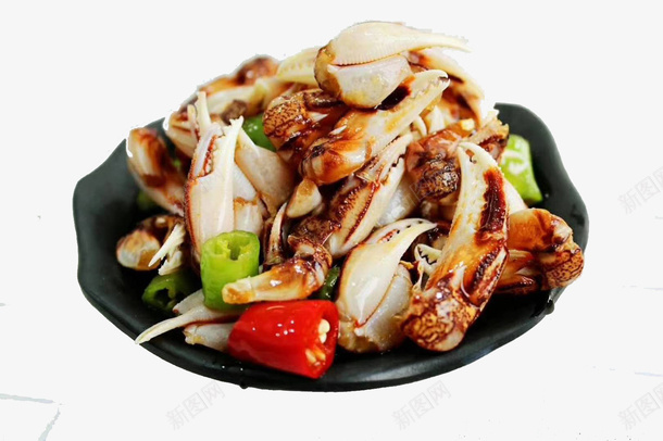 风味麻辣蟹钳png免抠素材_新图网 https://ixintu.com 滋补 维生素 营养 蛋白质 螃蟹 食物 食疗 麻辣蟹钳