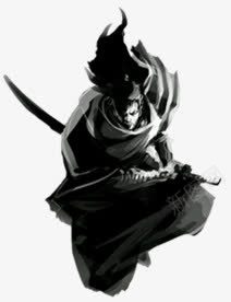 剑客png免抠素材_新图网 https://ixintu.com 古代大侠 古风男 帅气的剑客 手绘人物剑客 持剑的男子 水墨画 男剑客