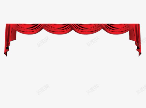 帷幕png免抠素材_新图网 https://ixintu.com 帷幕 红色 绸布 舞台布