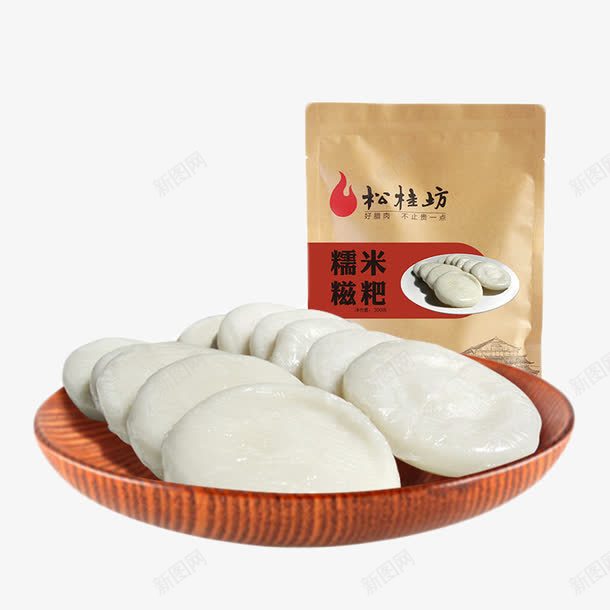 松桂坊糯米糍粑湖南特产png免抠素材_新图网 https://ixintu.com 产品实物 切糕 手工杂粮 打糕零食