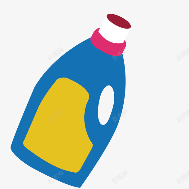 蓝色卡通汽油塑料桶png免抠素材_新图网 https://ixintu.com 卡通 塑料桶 容器 汽油 瓶盖 简图 蓝色油桶