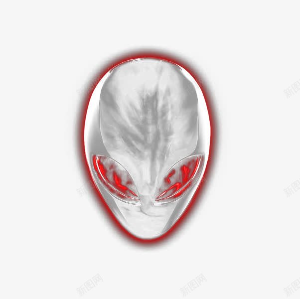 红光外星人标png免抠素材_新图网 https://ixintu.com PNG图片 免抠 免抠素材 外星人笔记本 头部 红色光