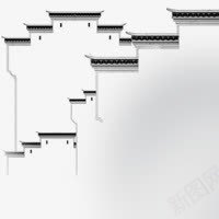 手绘古风城墙主页装修png免抠素材_新图网 https://ixintu.com 主页 古风 城墙 装修