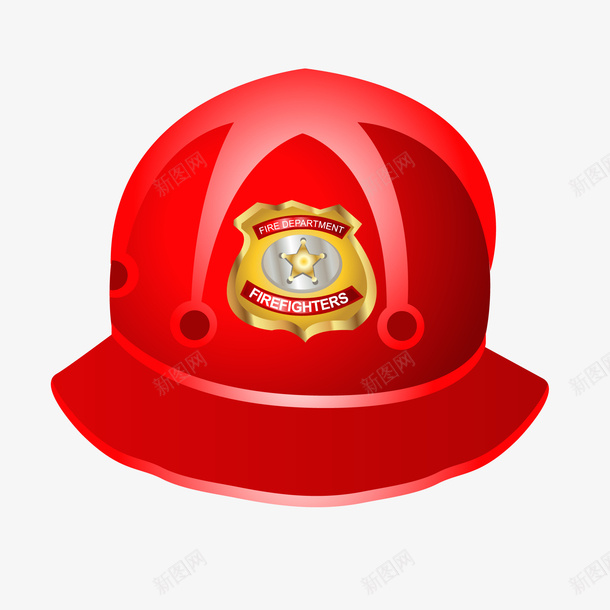 消防员的帽子矢量图ai免抠素材_新图网 https://ixintu.com 卡通 卡通消防员救援 帽子设计 救火 消防员 火警 矢量图 红色