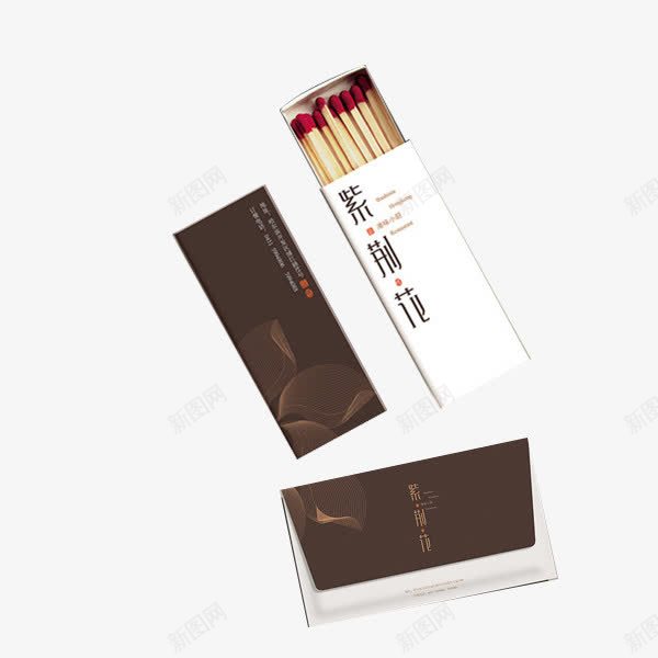紫荆花火柴盒包装psd免抠素材_新图网 https://ixintu.com 产品实物 便捷 小巧