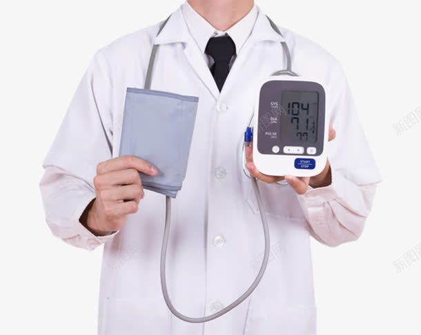 手拿血压计的医生png免抠素材_新图网 https://ixintu.com 体检 健康检查 听诊器 检查 检查身体 检测 测量血压 看病 血压 血压计 量一量 量血压