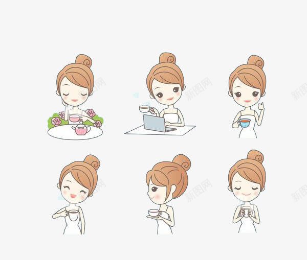 休息喝茶的女子png免抠素材_新图网 https://ixintu.com 下午茶 休息 休闲 养生 卡通 喝茶 女人喝茶 女士 女子 放松 杯子 水 热气 茶 茶杯 饮料
