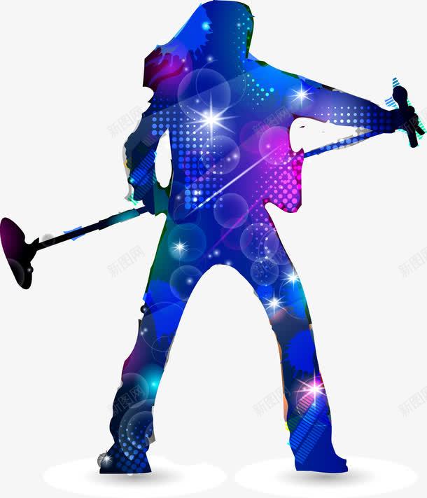 摇滚歌手剪影png免抠素材_新图网 https://ixintu.com 剪影 摇滚 歌手 音乐