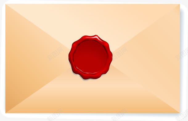怀旧信封png免抠素材_新图网 https://ixintu.com 信封 怀旧 火漆 火漆印 黄色