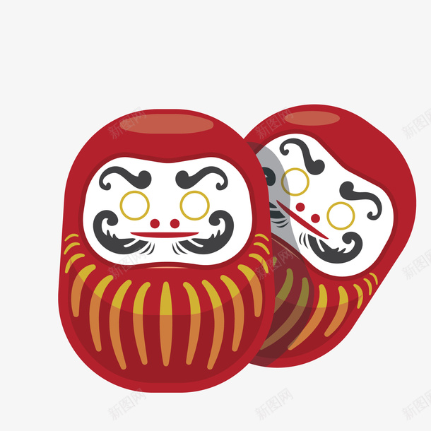 吉祥物娃娃png免抠素材_新图网 https://ixintu.com 招福 日本 日本吉祥物 祈祷 达摩 达摩不倒翁