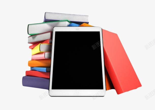 红色厚实被一部平板挡着堆起来的png免抠素材_新图网 https://ixintu.com ipad 书本 书籍 堆叠 堆叠效果 堆起来的书 学习 学校 层叠 手机 效果 教科书 时代 智慧 电脑 知识 红色厚实被一部平板挡着堆起来的书实物免费下载 纸 阅读