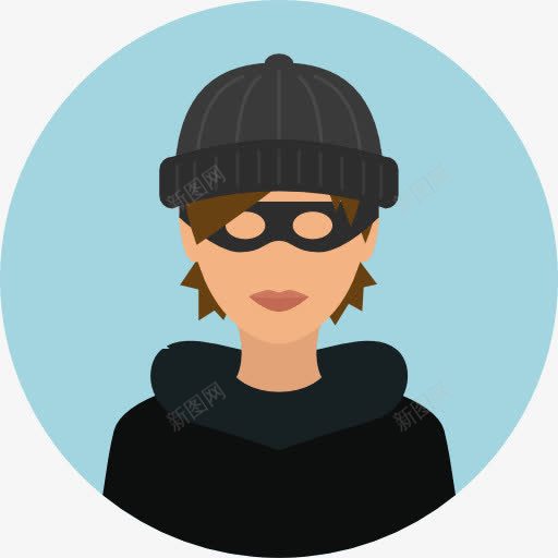 防盗图标png_新图网 https://ixintu.com 头像 安全 小偷 工作 强盗 用户 罪犯 职业 防盗