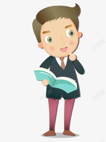 寒假暑假补习班课堂老师psd免抠素材_新图网 https://ixintu.com 书本 人物 卡通 寒假 小朋友 手绘 拿着书本的小朋友 暑假 老师 补习班 课堂
