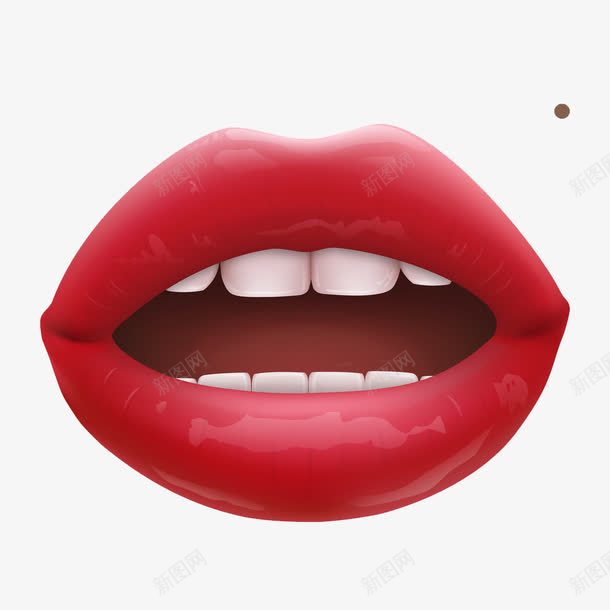 张嘴的嘴巴png免抠素材_新图网 https://ixintu.com 嘴唇 嘴巴 张嘴 牙齿 红色