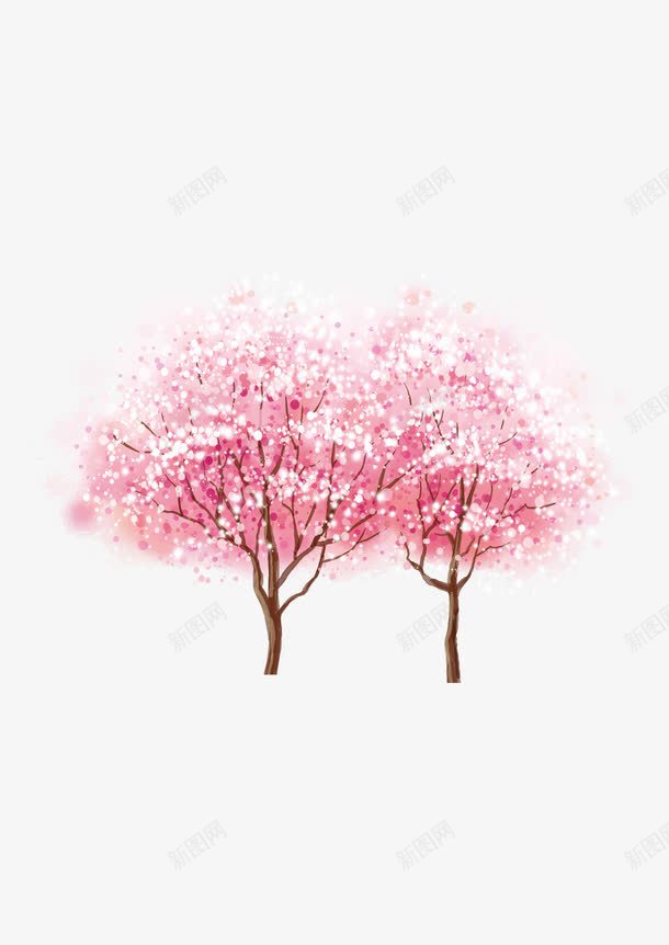 桃树png免抠素材_新图网 https://ixintu.com 树木 桃树 桃花林 桃花树 水果树