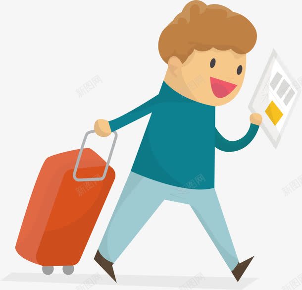 看着地图赶路的人矢量图ai免抠素材_新图网 https://ixintu.com 出门旅游 旅游季 旅游的人 看地图 矢量png 赶路的人 矢量图