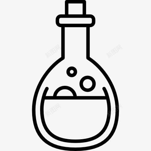 魔法药水图标png_新图网 https://ixintu.com 化学 化学家 向导 女巫 毒药瓶