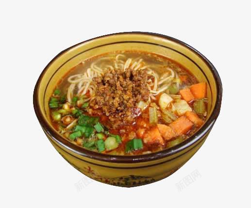 陕西臊子面png免抠素材_新图网 https://ixintu.com 产品实物 肉丝面 陶瓷碗 面条 面粉制品