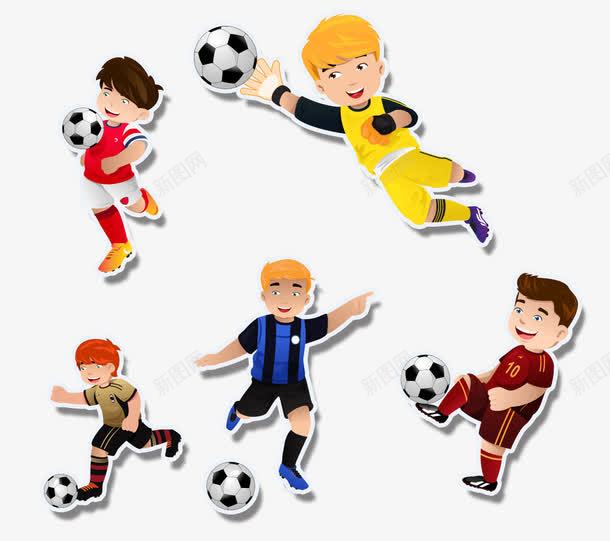 踢球少年png免抠素材_新图网 https://ixintu.com 卡通少年 球赛 足球 足球场 足球少年 足球比赛 踢球 青少年足球
