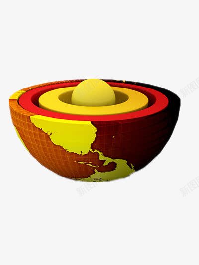 地球png免抠素材_新图网 https://ixintu.com 地核 地球解析 地表