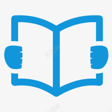 蓝色书本教育标矢量图图标图标