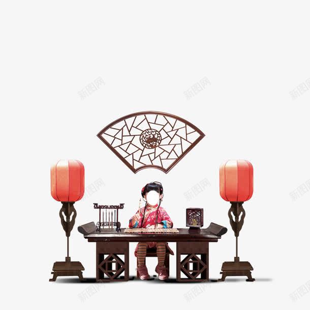 古典少女在读书psd免抠素材_新图网 https://ixintu.com 古风 少女 红纱灯笼 读书