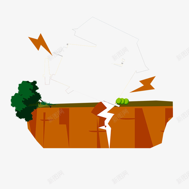 地震房屋倒塌自然灾害png免抠素材_新图网 https://ixintu.com 不可抗力 倒塌 地震 地面炸裂 房屋 毁灭的城市 灾难 自然灾害