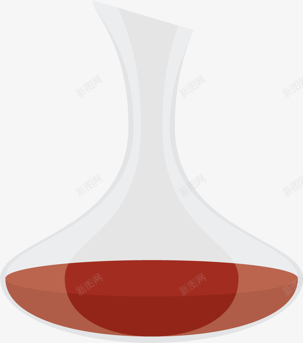 细长的醒酒器png免抠素材_新图网 https://ixintu.com 卡通醒酒器 器皿 扁平风格 玻璃 玻璃醒酒器 矢量醒酒器 细长