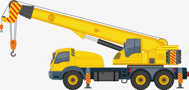 起重车矢量图ai免抠素材_新图网 https://ixintu.com 卡通车 工程车 机动车 矢量车 起重车 铲车 矢量图