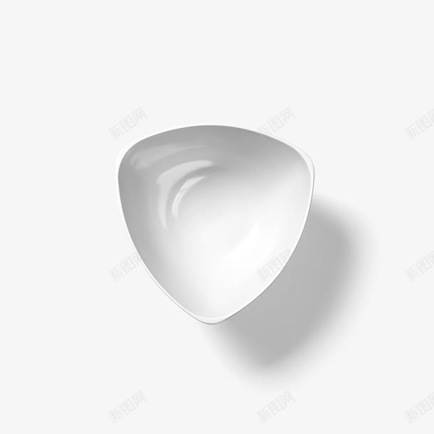 白色三角形盘子png免抠素材_新图网 https://ixintu.com 摆台 摆设 案台 瓷盘 盘子 陶瓷餐具