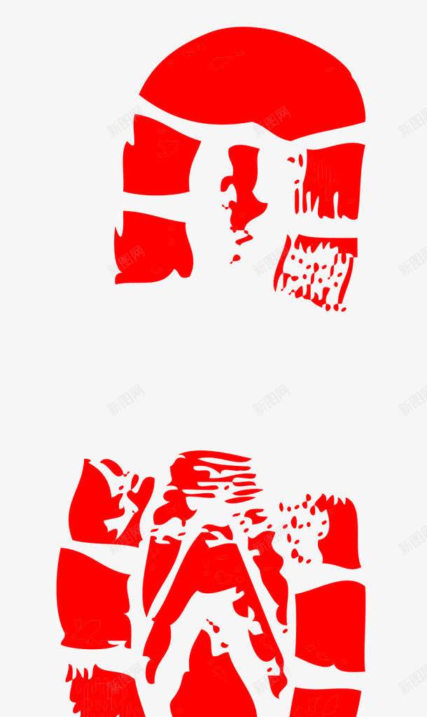 红色鞋印png免抠素材_新图网 https://ixintu.com 人脚印 右脚 小脚丫 左脚 左脚印 红色 脚丫 脚印 鞋印