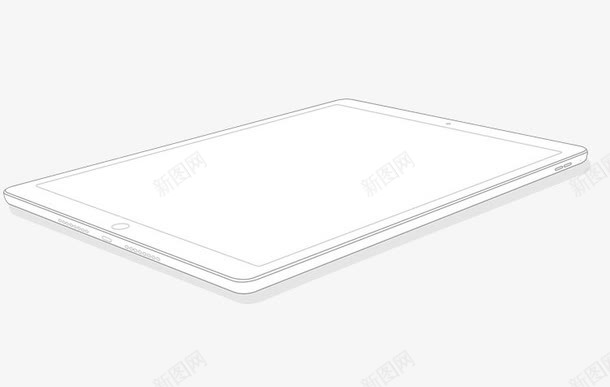 ipadmini4线稿图png免抠素材_新图网 https://ixintu.com ipad ipadmini mini 产品实物 平板 数码产品 电子产品 苹果产品 迷你平板