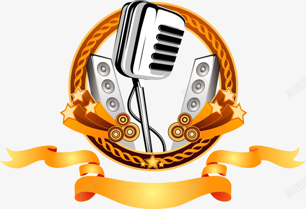 音乐音响麦克风酷炫矢量图ai免抠素材_新图网 https://ixintu.com 平面麦克风素材 酷炫的音乐 音乐乐器 黑白的麦克风 矢量图