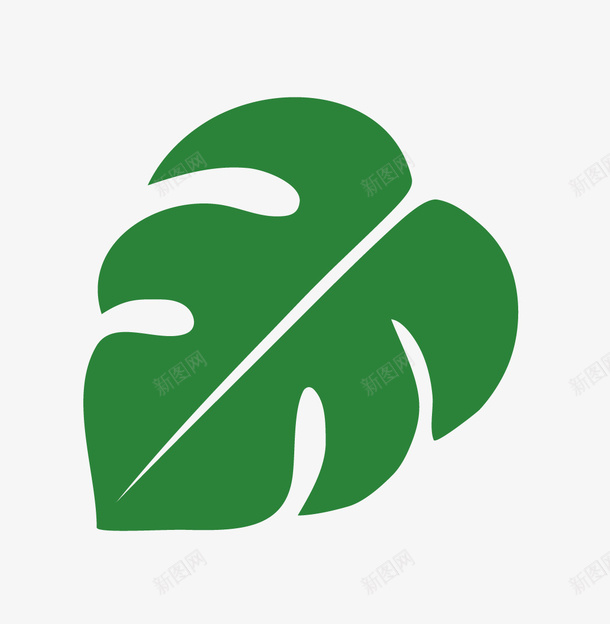 手绘卡通龟背竹叶子png免抠素材_新图网 https://ixintu.com 叶子 广告设计 手绘清新文艺绿叶 海报设计 清新装饰 绿叶 绿叶装饰插画 龟背竹叶子