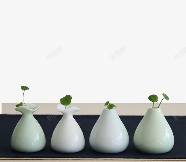 青瓷花器迷你小花器png免抠素材_新图网 https://ixintu.com 水培植物花瓶 茶桌摆设用品 陶瓷花瓶